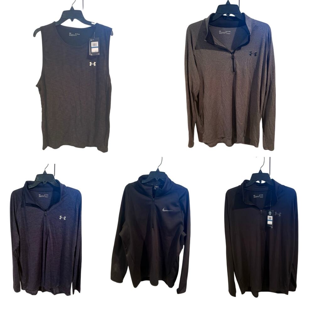 NWT/ like new mens under armour and Nike top bundle XL